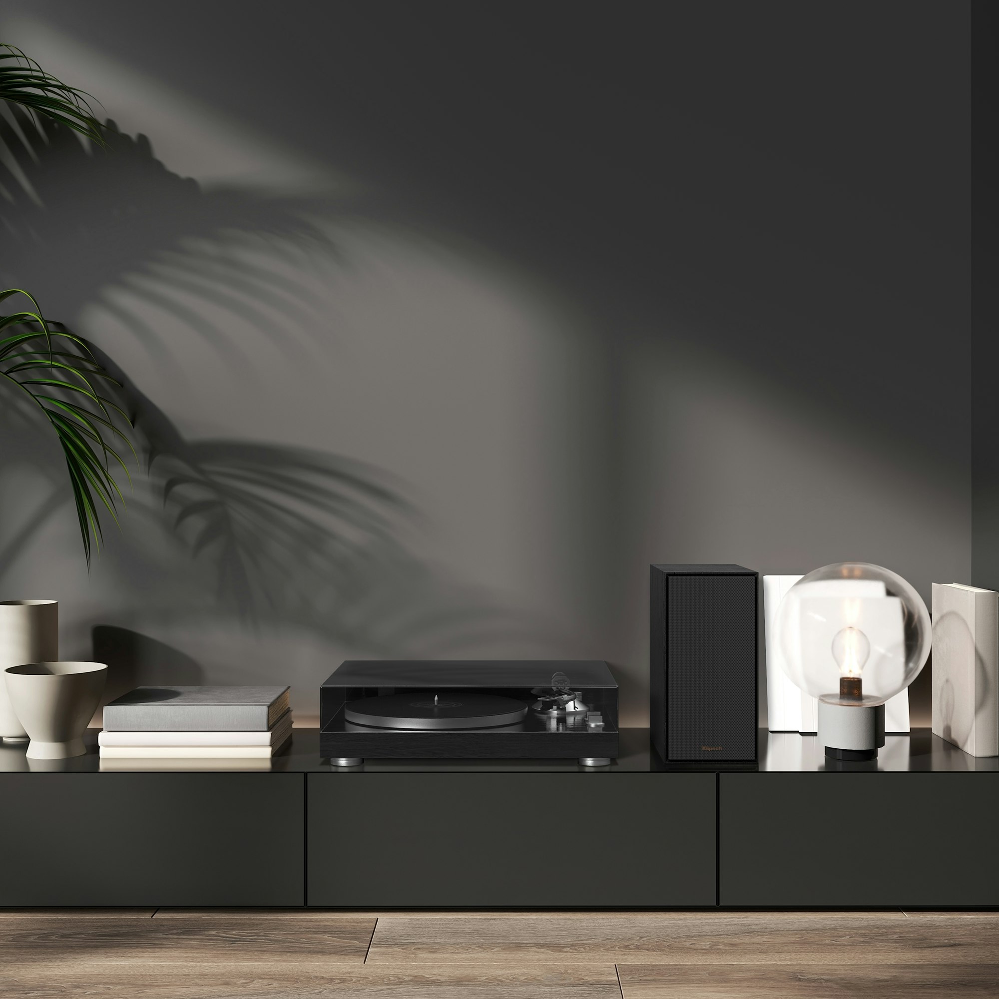 R 40 PM Beside Turntable and Plant in Dark Moody Room 2000x2000